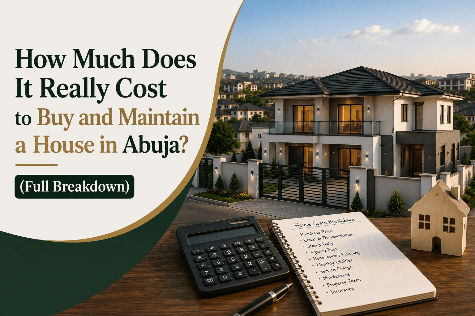 How Much Does It Really Cost to Buy and Maintain a House in Abuja? (Full Breakdown)