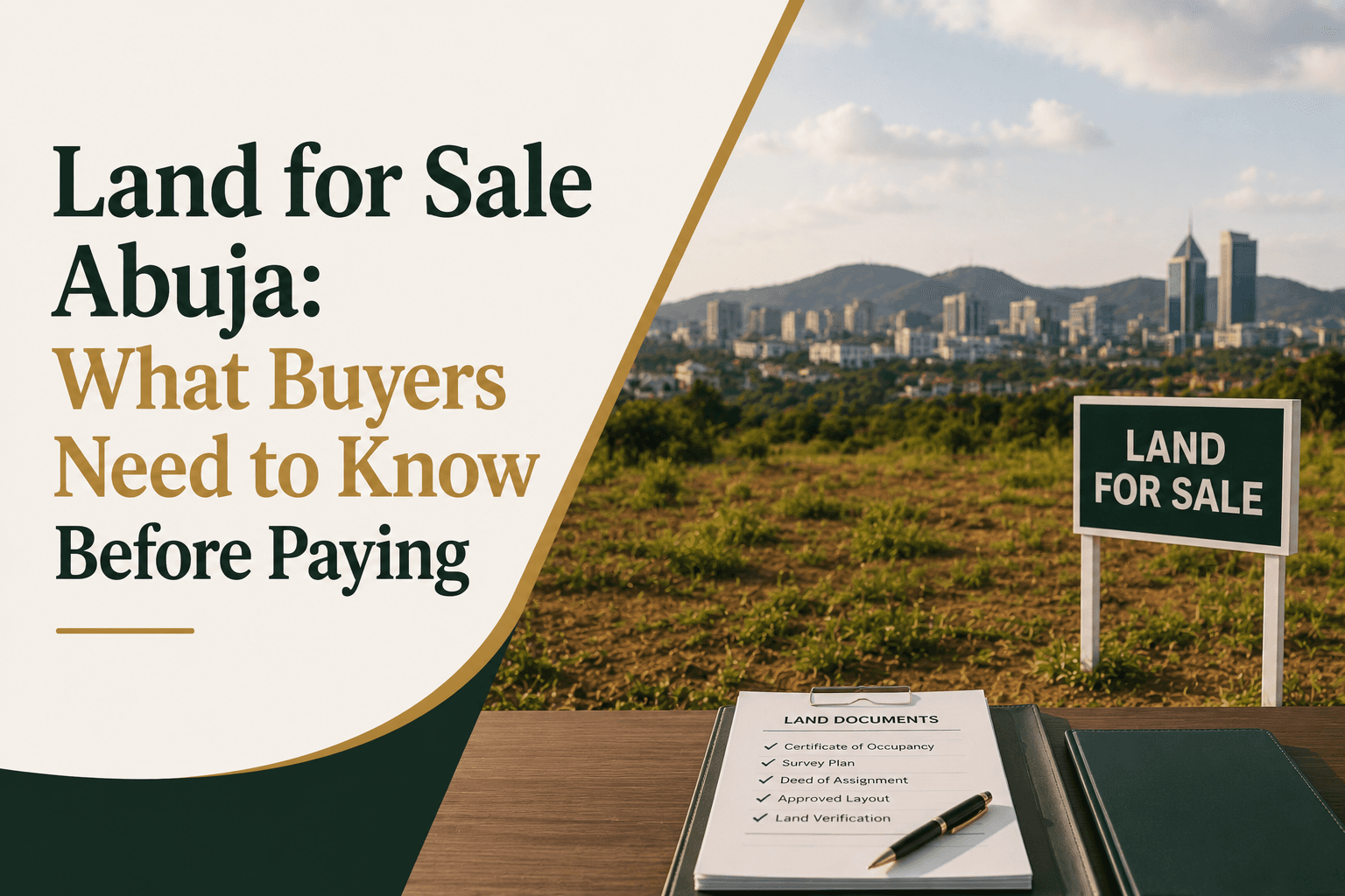 Land for Sale Abuja: What Buyers Need to Know Before Paying